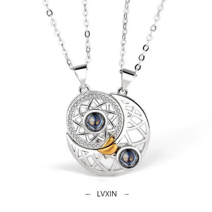 Heart ECG Pendant Necklace Stainless Steel And Zinc Alloy