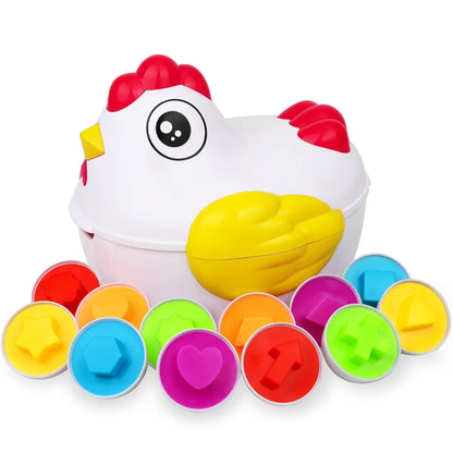 12-Piece Egg Sorting Toy Set For Sensory Learning Activity