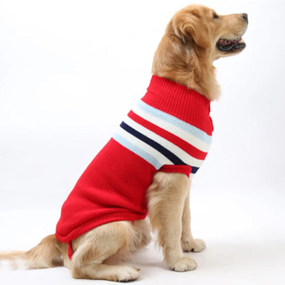 Dog Knit Winter Sweater Size XS-7XL Wool and Poly Stripe