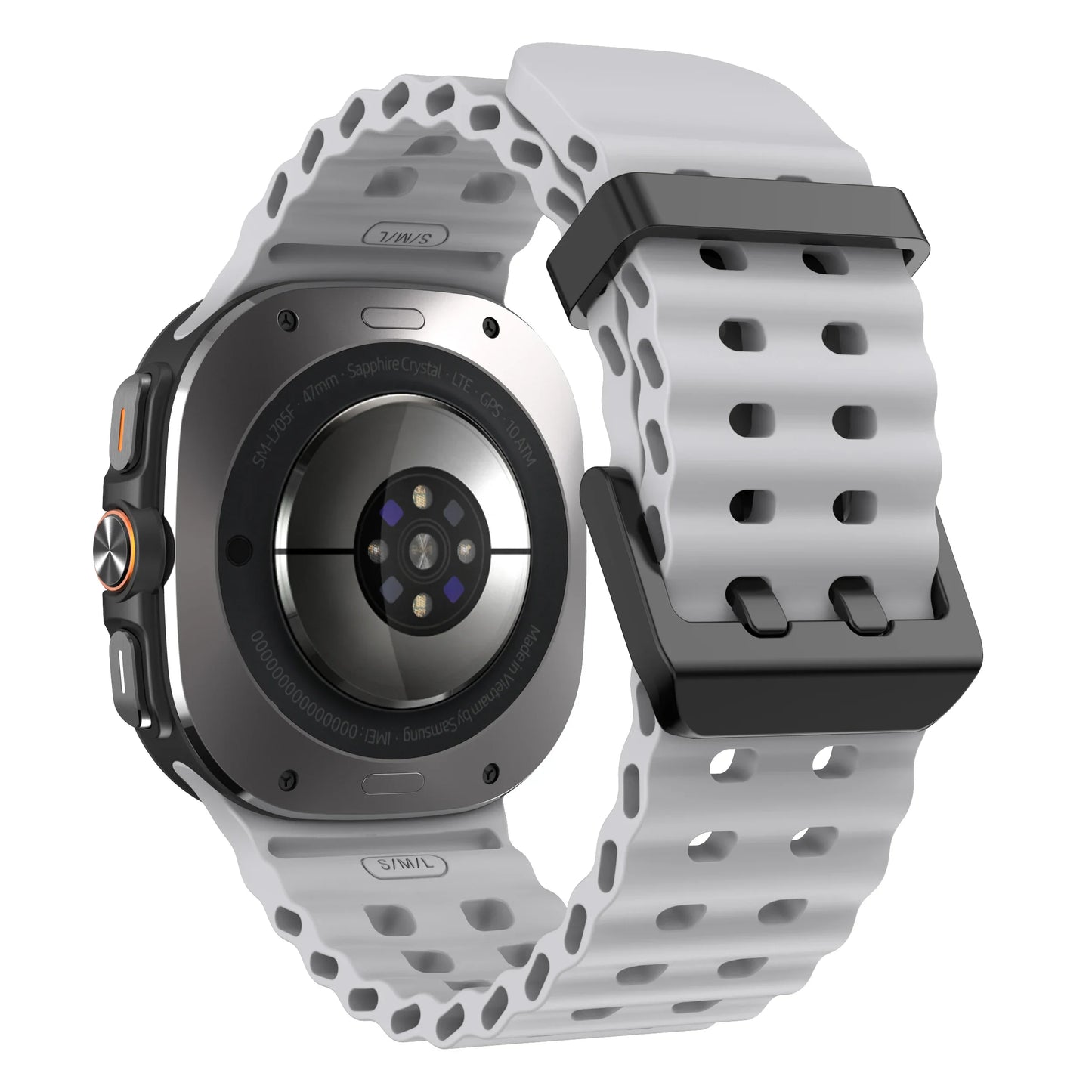 Marine Band For Samsung Galaxy Watch Ultra 47mm Sports Silicone Strap Bracelet For GalaxyWatch Ultra Watchband Accessories