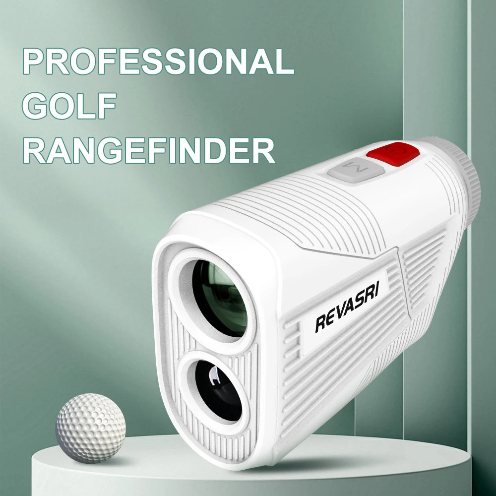REVASRI New 1300 Yards Professional Golf Rangefinder with Flag Lock Vibration 6X Magnification Magnetic Portability for Golfers
