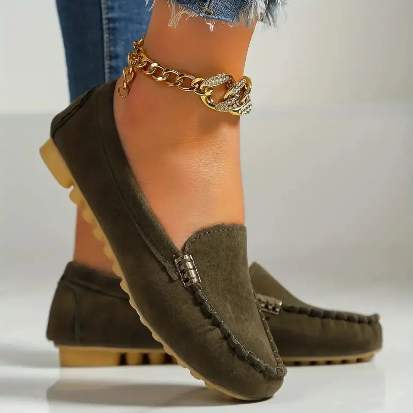 Women Flats New Casual Lightweight Flat Loafers Shoes Trendy Versatile Comfortable Mary Jane Shoes for Women Zapatos De Mujer