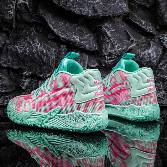 Basketball Shoes High Top Cushioned Breathable Outdoor Sneakers