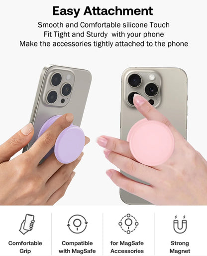 Universal Magnetic Phone Holder Stand With Silicone Grip