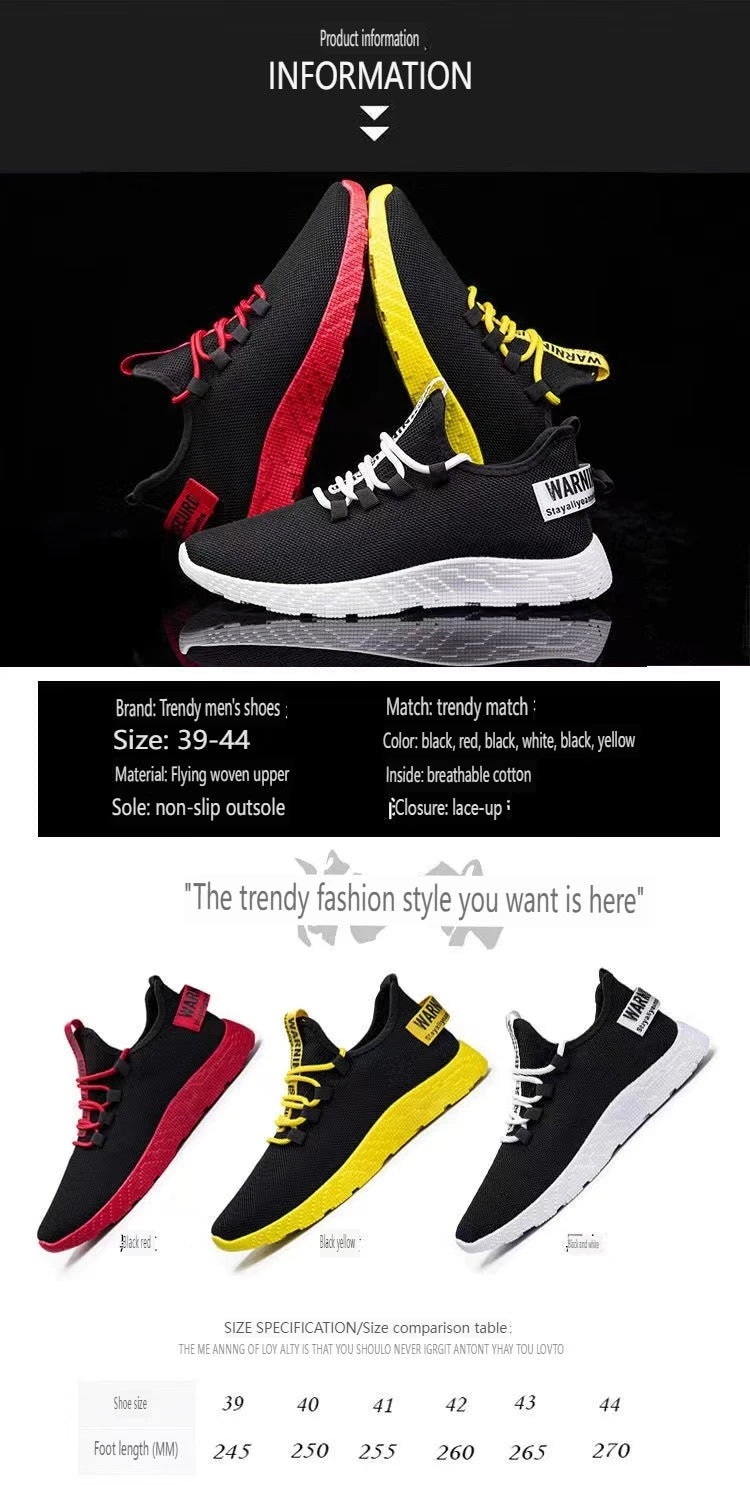 Men's Net Cloth Shoes, Lightweight Breathable Casual Sneakers