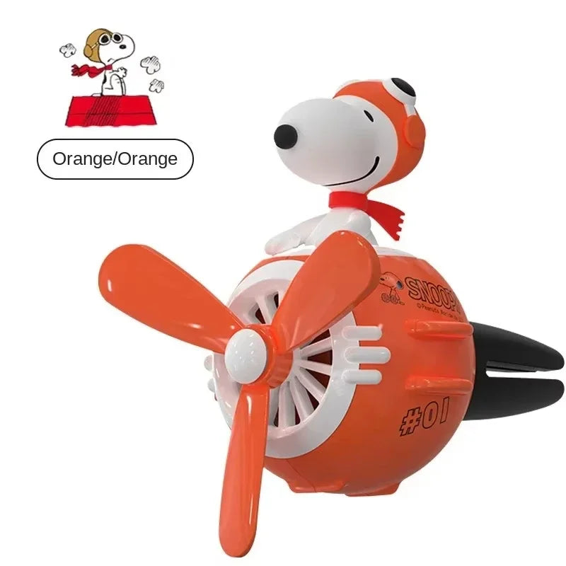 Snoopy Air Freshener Flying Propeller Pilot Series Car Accessories Anime Figures Aromatherapy Fragrance Diffuser Car Decor Gifts