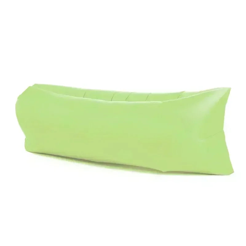 Portable Inflatable Sofa Outdoor, Air Lounger Chair for Camping Beach, Lightweight Blow Up Sun Bed Bean Bag, Banana Shape