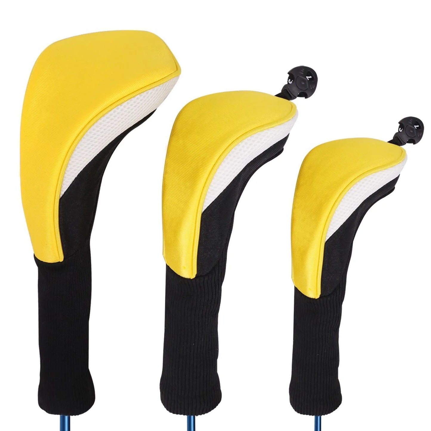 3Pcs/Set Club Heads Cover Soft Wood Golf Club Driver Headcovers Professinal Golf Head Covers Protect Set 5 Colors