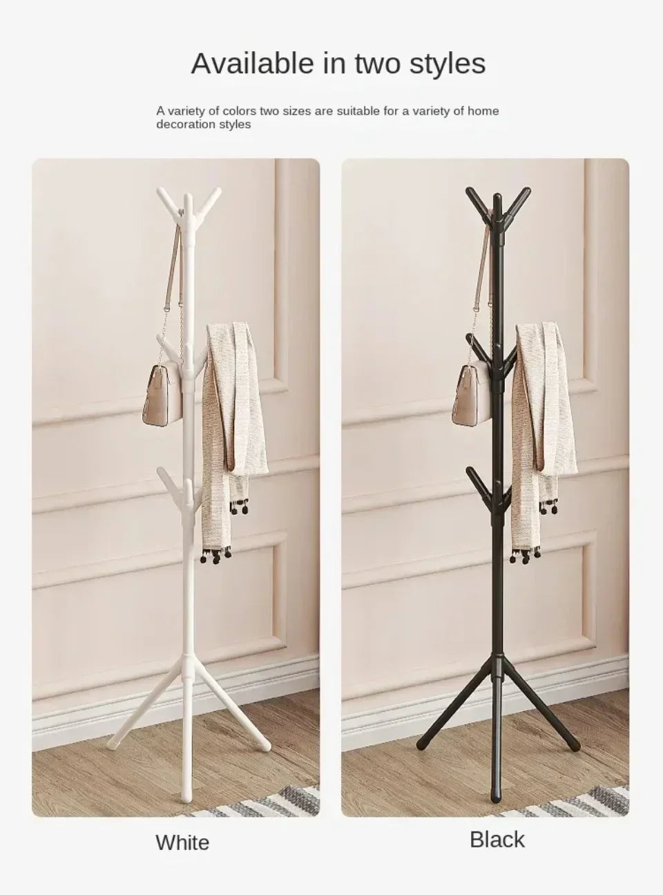 Vertical Coat & Hat Stand – Bedroom Storage Rack