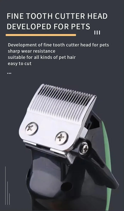 Pet Hair Trimmer Rechargeable Adjustable For Cats And Dogs