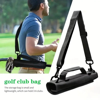 Portable Mini Golf Club Bag Polyester Lightweight Unisex Crossbody