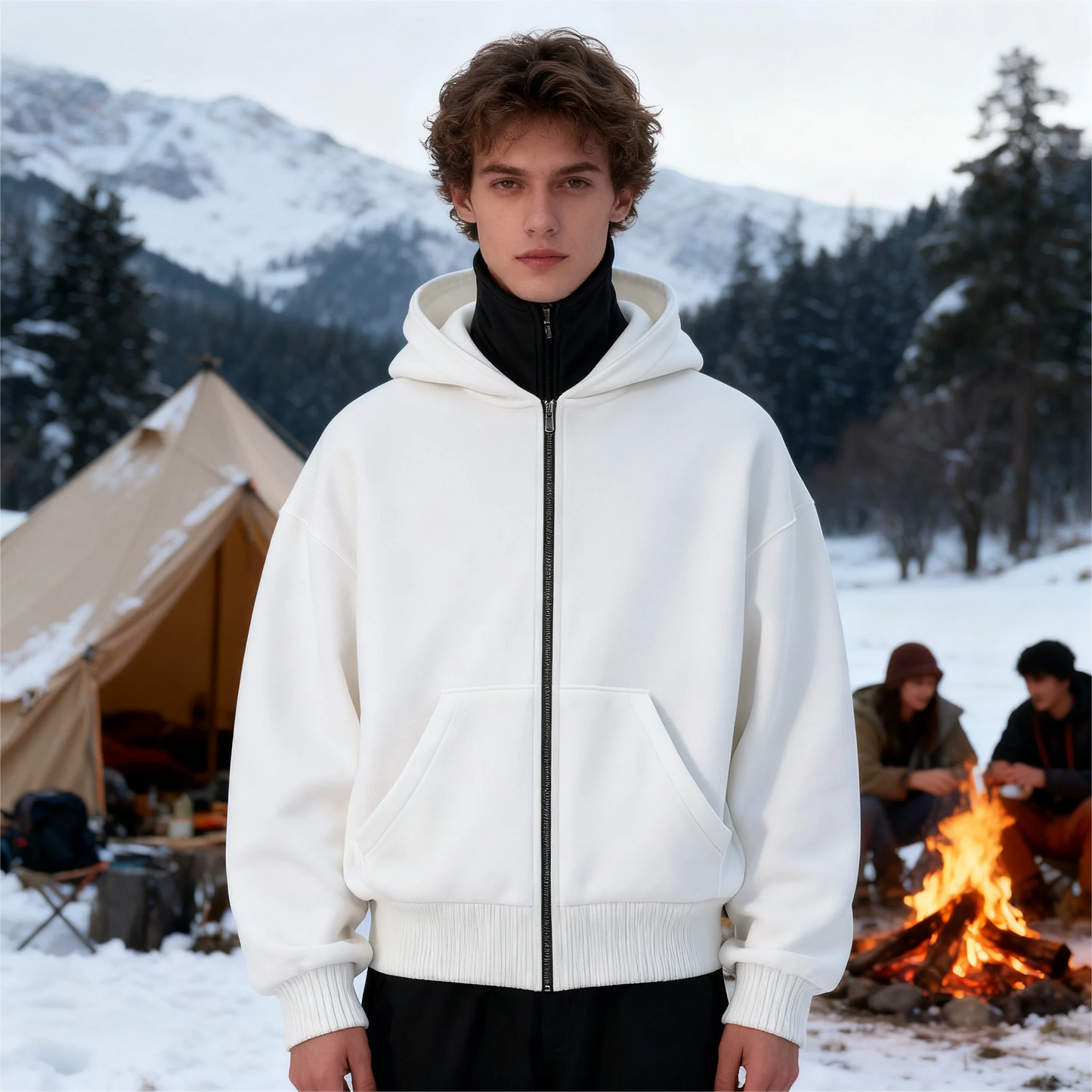 Men's masked Hoodies Long Sleeve Casual With Zipper Sweatshirts New Spring Hip Hop Pullover Sports Top Male Hooded Sweatshirts