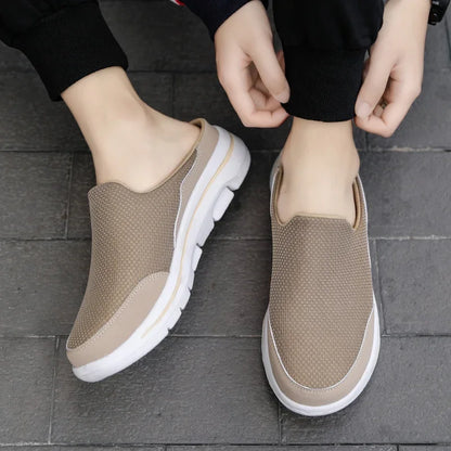 Men's Summer Breathable Indoor Slippers With Thick EVA Bottom Size 39-48