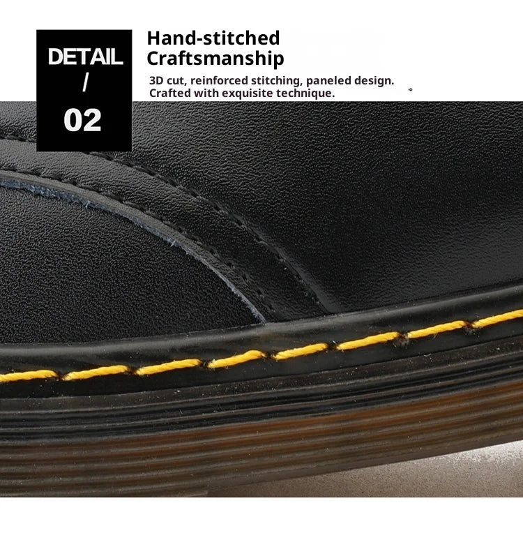 Genuine Leather Men's Casual Driving Shoes Breathable Non Slip Loafers