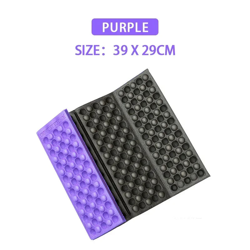 Honeycomb Massage Mat 6-Fold XPE Cushion Outdoor Hiking Camping Training Park Foldable Pillow Picnic Sitting Moisture-proof Pad