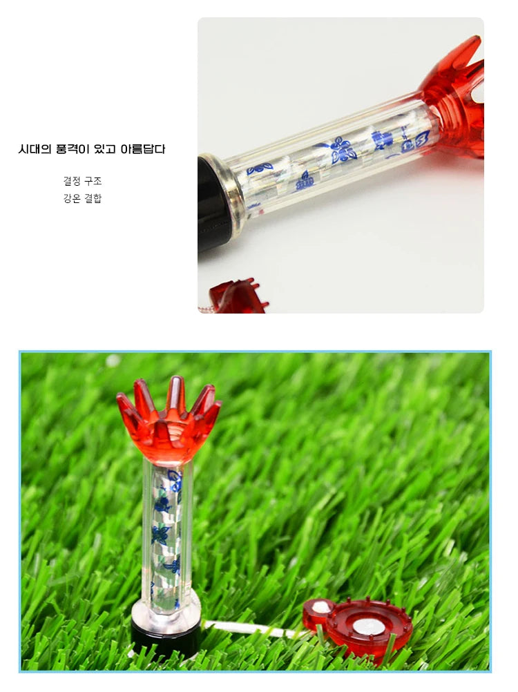 Caiton Colorful Plastic Golf Tees - 4 Pack, 80mm/3.15in, Durable and Fit All Courses - Exquisite Gift Box Golf Tee Set