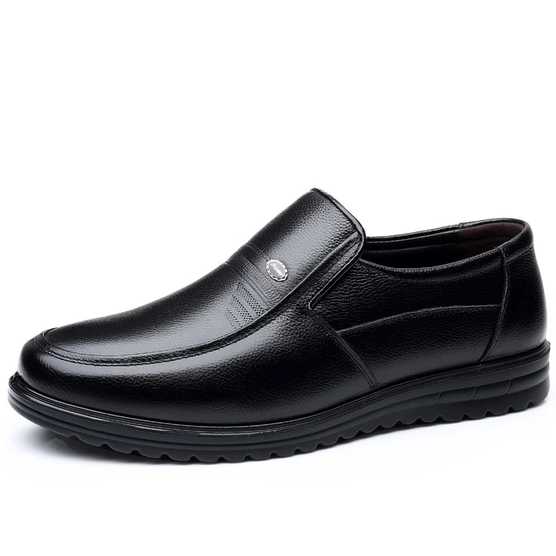 Men's Leather Riding Boots Size Large Low Heel Cowhide