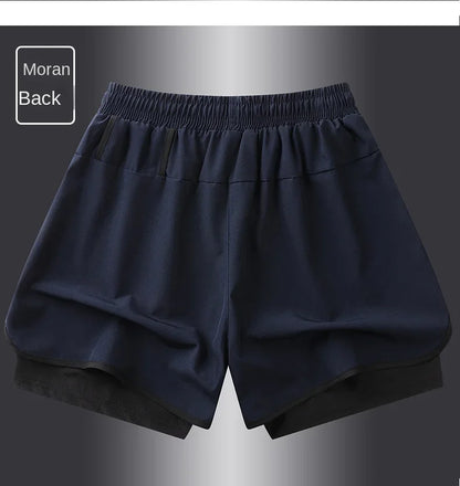 Unisex Polyester Sports Shorts S-5XL Double Layered