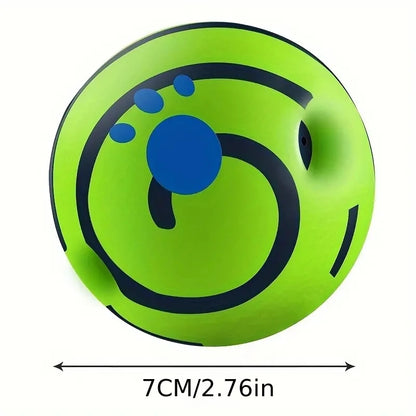 Dog Interactive Ball Toy For IQ Training Green Vinyl Ball