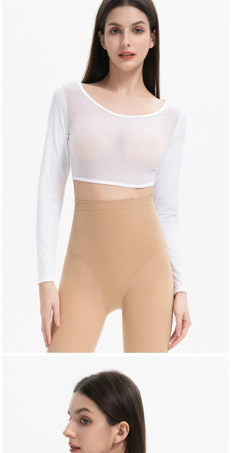 PGM Golf Women's Underwear Ice Silk Cooling Long Sleeve Bottom Shirts Sunscreen Breathable Golf Crop Tops Skin Friendly