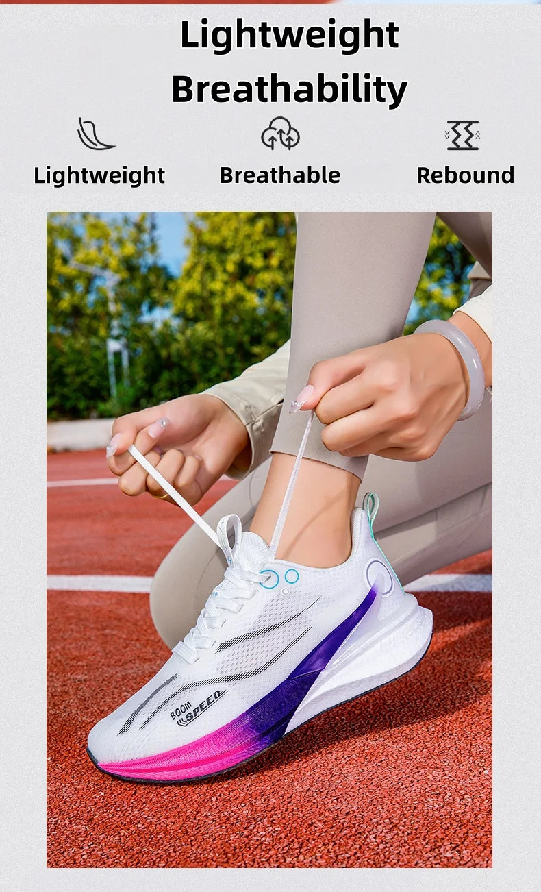 2025 Men's And Women's Professional Carbon Board Marathon Running Shoes Shock Absorption Ultra-light Stable Support Sports Shoes