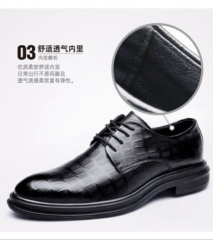 Men's Leather Formal Shoes, Genuine Leather Upper, Spring Autumn