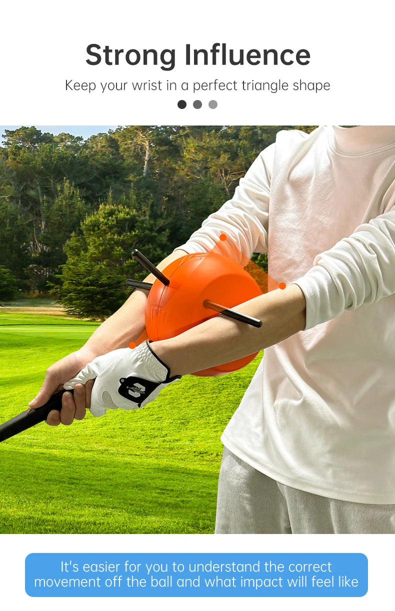 Golf swing arm posture corrector, swing training ball, swing chicken wing corrector, golf chipping accessories