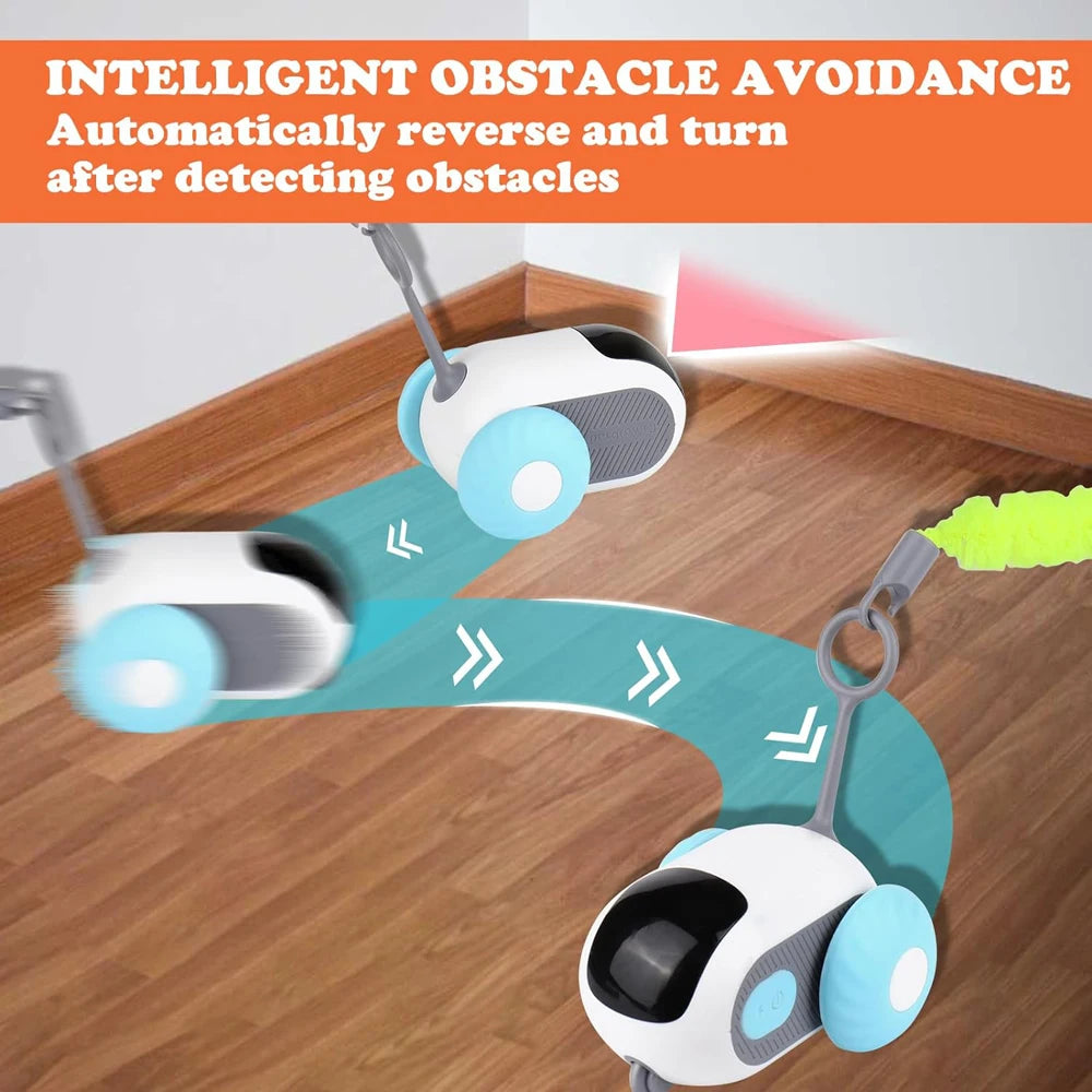 Smart Automatic Moving Toy Car for Cats & Dogs with Remote Control