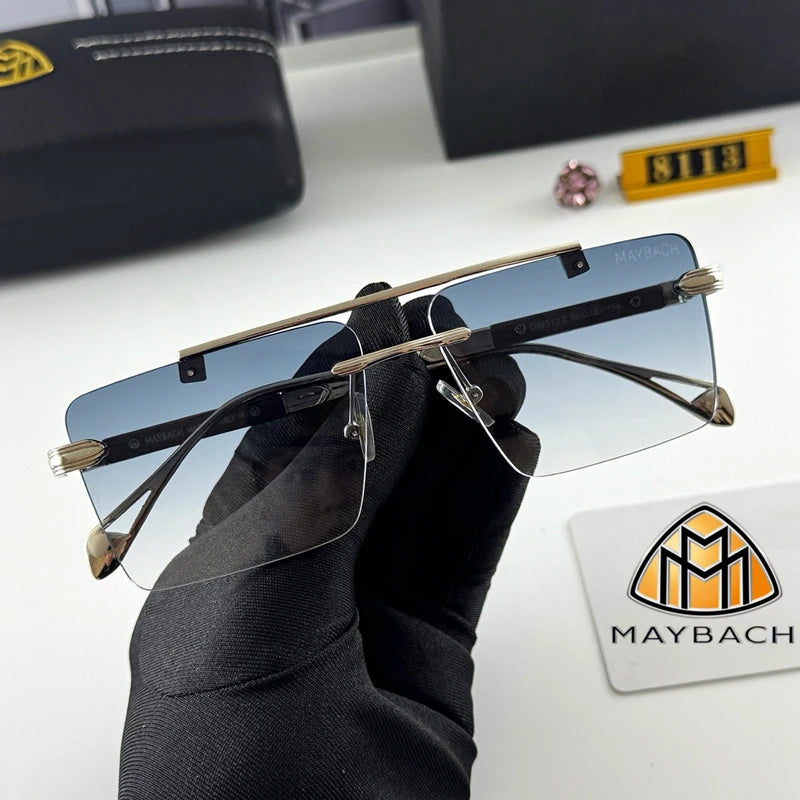 MAYBACH Sunglasses Luxury brand for Men and women Classic Sun Glasses High Quality Eyewears Pilot Goggle UV 400 Protection 527