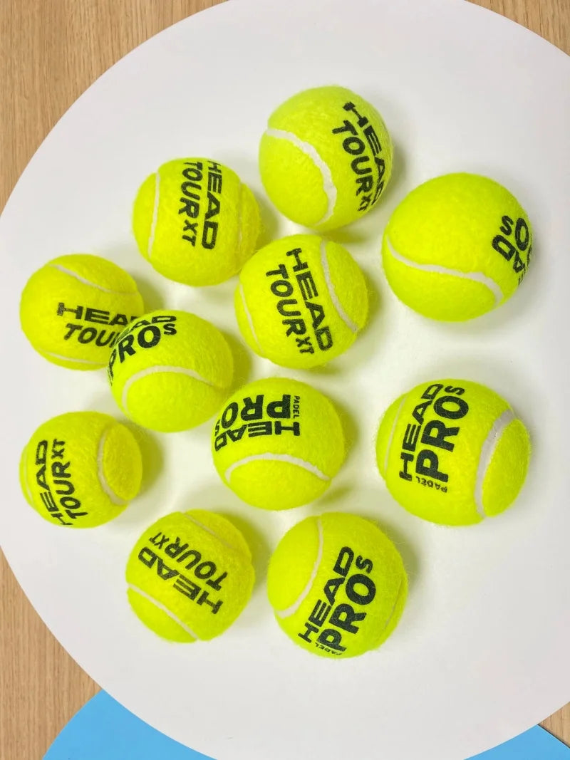 HEAD Tennis Ball 3/6/9PCS Wool Rubber Training Balls High Elasticity Match Balls Durable Excesice Tennis (Random model)