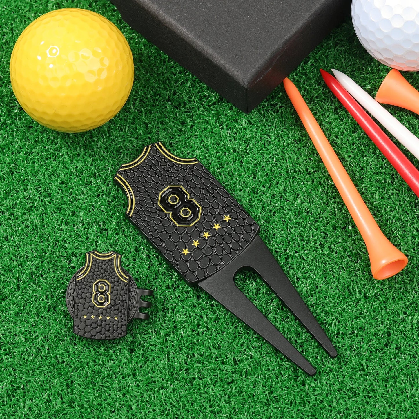 1 Pcs  Golf Ball Marker Putting Green Pitch Fork Groove Cleaner Golf Pitchfork Golf Divot Tool