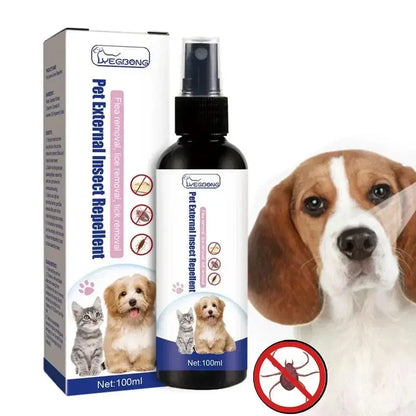 Pet Flea Tick Lice Insect Remover Spray 100ml for Dogs and Cats