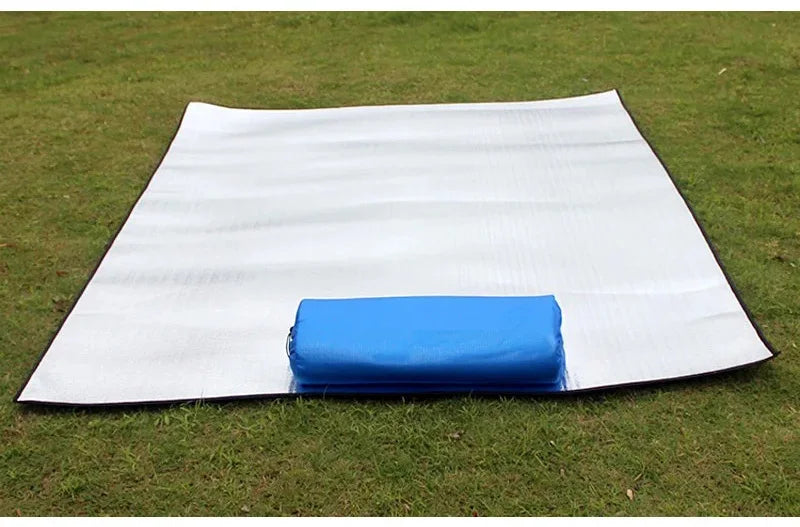 Camping Mat Foam Foil Blanket  Aluminum Insulation Foam Foil Mat Sleeping Pad Thermal Outdoor Tent Footprint Reflecting Heat