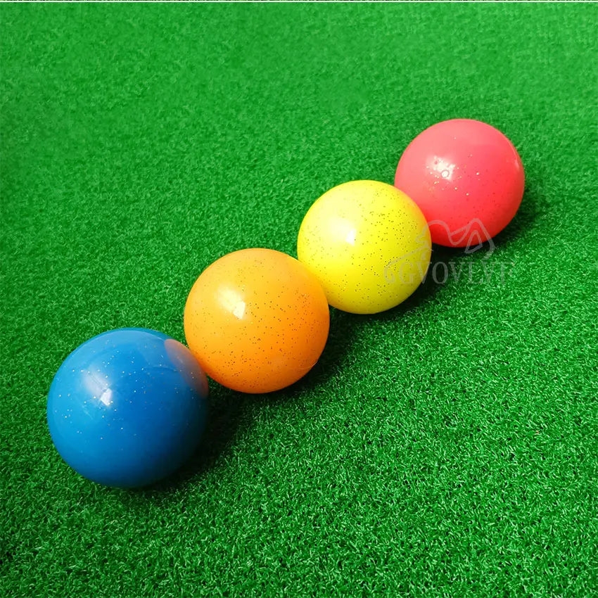 Golf Practice Balls with Aiming Line, Lightweight Golf Training Balls for Indoor and Outdoor Backyard Park Golf Ball Four Color