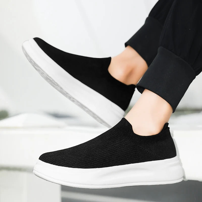 Mesh Breathable Walking Shoes Cotton Casual Sneakers