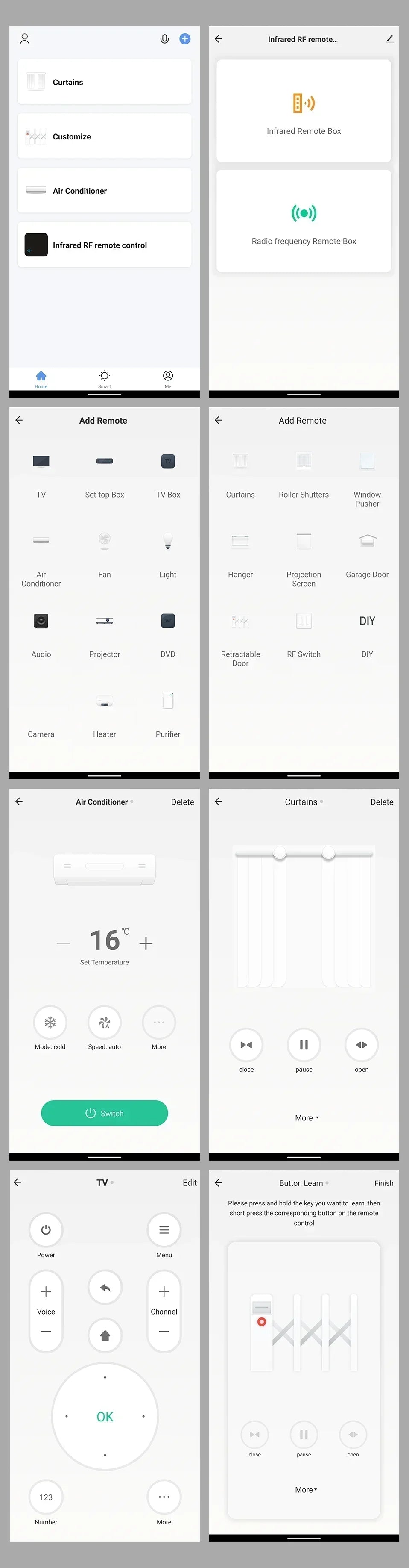 Tuya WiFi IR RF Remote Control 315 433 MHz Universal For All Air Conditioner TV LG Smart Life App Work with Alexa