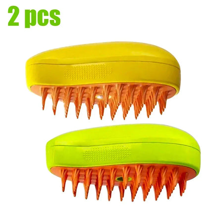 3 In 1 Steam Pet Brush Detangling Grooming Tool For Dogs And Cats