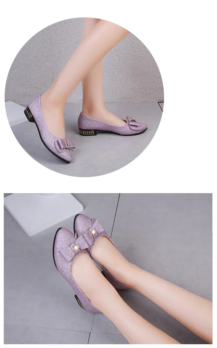 Women Flats Bowknot Single Shoes Female 2024 Spring Autumn Loafers New Fashion Sweet Flat Soft Casual Shoes Zapatos De Mujer