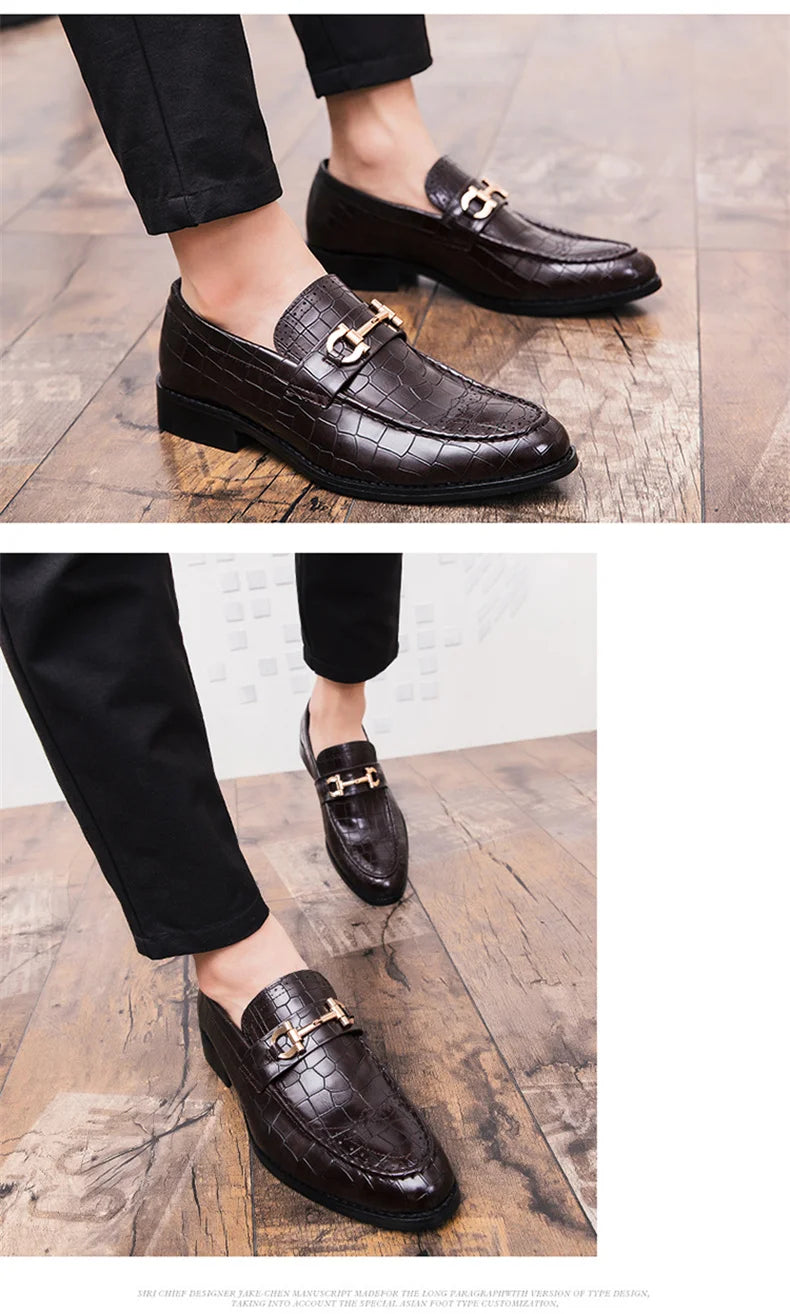 High Quality Casual Business Shoes Men Classic Social Leather Shoes For Men Brogues Office Leather Men's Dress Shoes Loafers