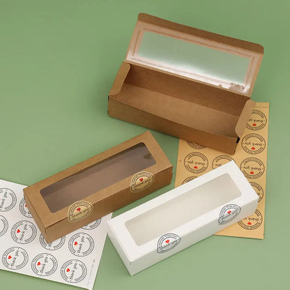 Transparent Window Kraft Paper Packaging Boxes – Birthday, Wedding, Party Gift Boxes