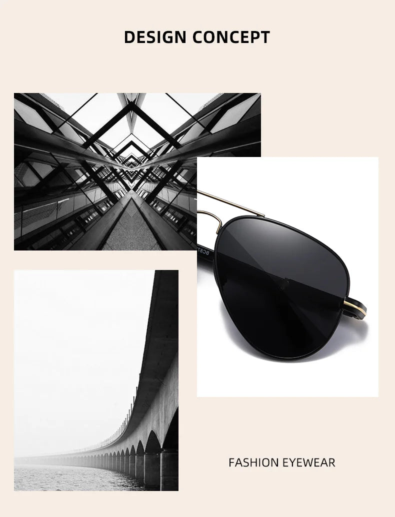 BARCUR Polarized Mens Sunglasses Pilot Sun Glasses for Men Accessories Driving Fishing Hiking Eyewear Oculos Gafas De Sol