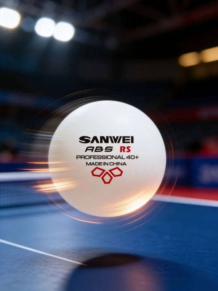 Original SANWEI ABS New Material 40+ Table Tennis Balls 50/100PCS Professional Ping Pong Balls For Training Table Tennis Balls