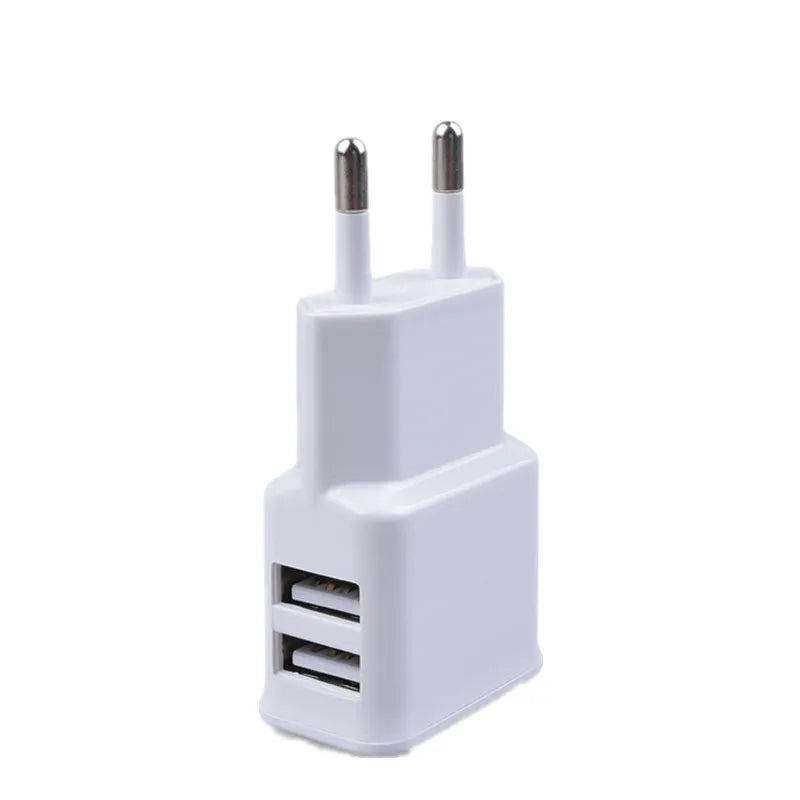 5V/2A Phone Charger for Samsung S6 S7 S8 S20 Note20 10 9 8 Dual USB Home Travel Wall Charger Mobile Phone Power Adapter EU Plug