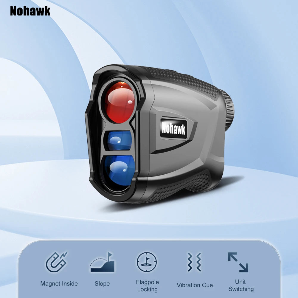 Nohawk Multifunctional Mini Golf Laser Range Finder For Hunting with Slope Compensation Rangefinder Construction Monocular
