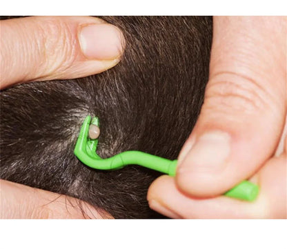 Pet Tick Removal Tweezer Plastic Flea Mite Remover Tool