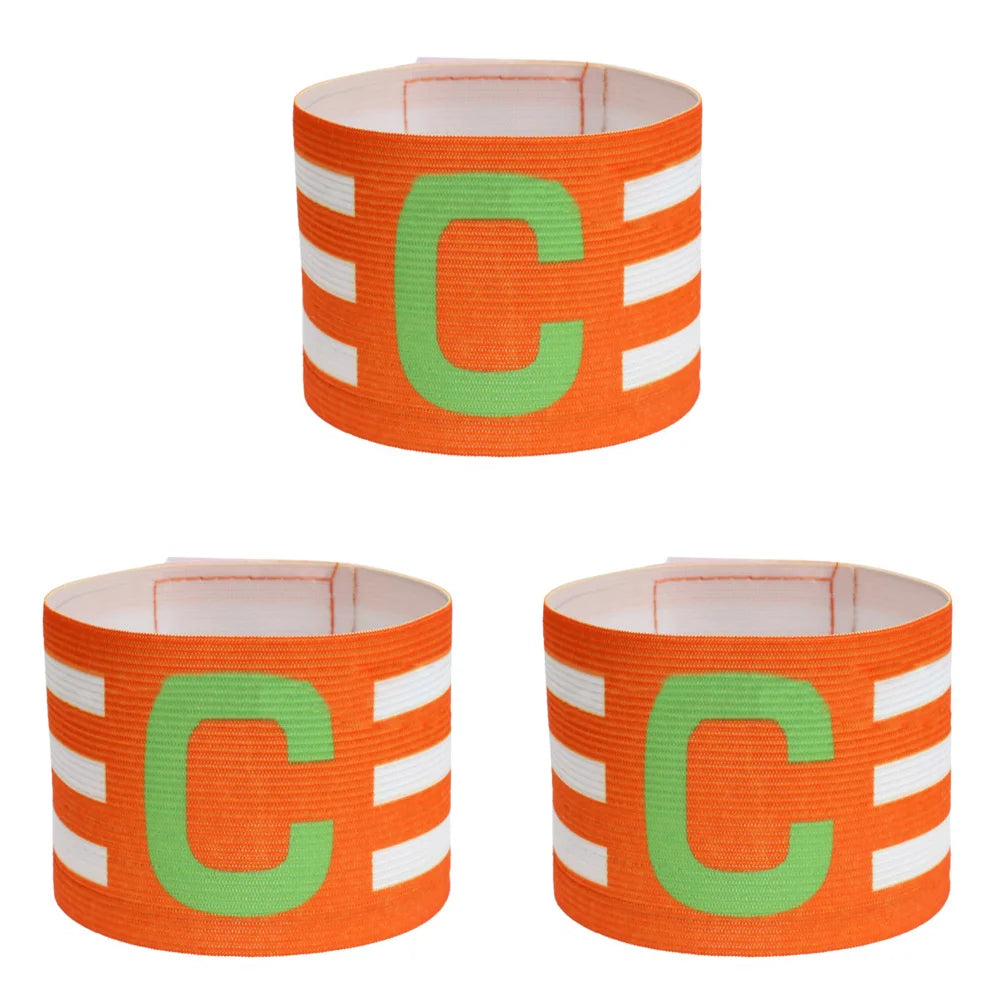 1-3pc Kid Adults Football Captain Armband Soccer Arm Band Leader Competition Gift Soccer Captain Group Armband Football Training