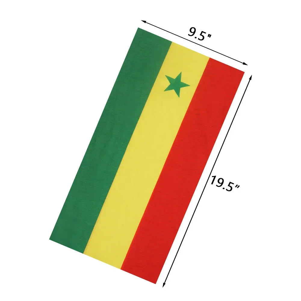 World Football Fans National Flag Face Bandanas Spain France Korea Mexico Germany Seamless Neck Gaiter Men Women Headwear Scarf