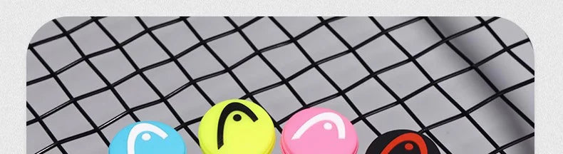 HEAD 10/30/50pcs Tennis Racket Shock Absorber Double-Sided Fish Head Logo Silicone Shock Absorber Bar Multi-Color Shock Absorber
