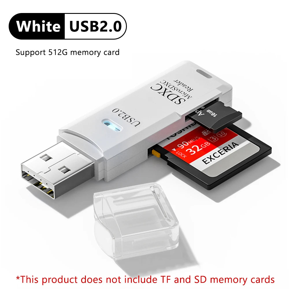 USB 3.0 Card Reader SD TF Card Memory Card Reader 2 IN 1 High Speed Smart Cardreader Adapter For PC Laptop Accessories