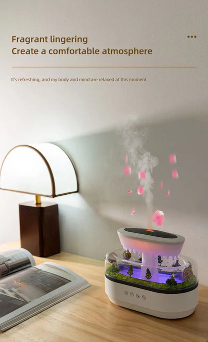 Ultrasonic Aroma Humidifier And Essential Oil Diffuser With Colorful Light